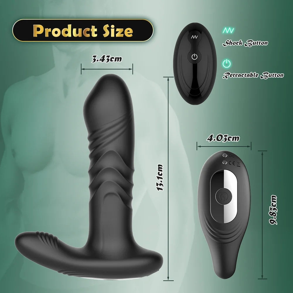 App Remote Control Telescopic Vibration Prostate Massager