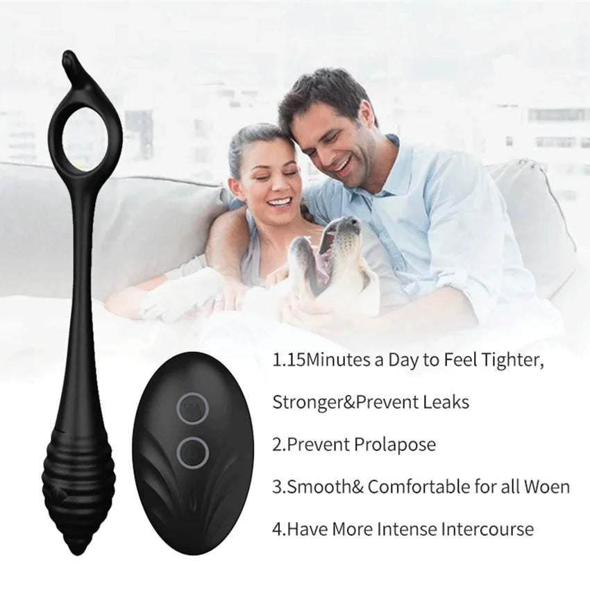 10 Speed Vibrating Ben Wa Ball G Spot Vibrator Anal Vibrator Wireless Remote Control