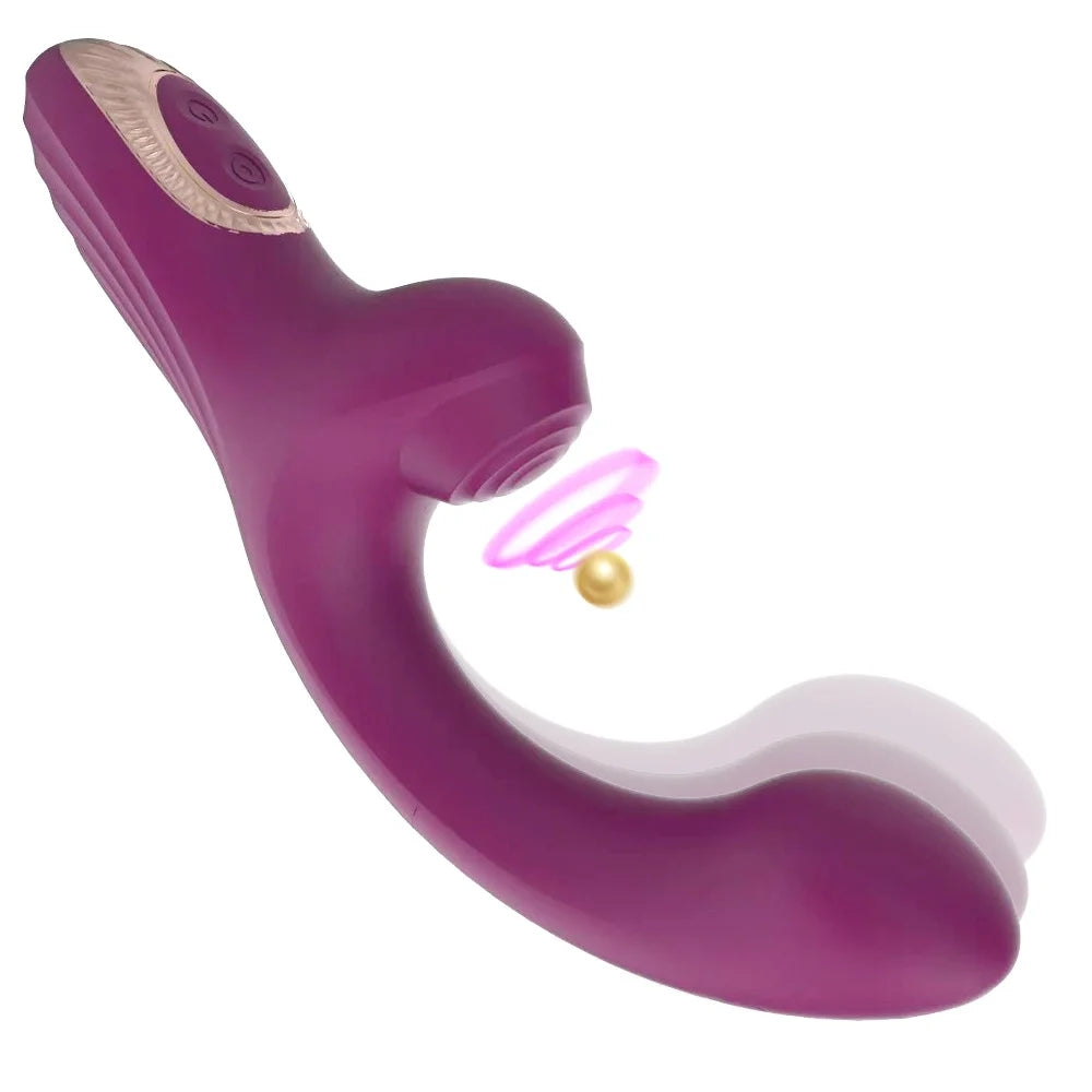 2-in-1 Tapping Strong Shock G-spot Vibrator