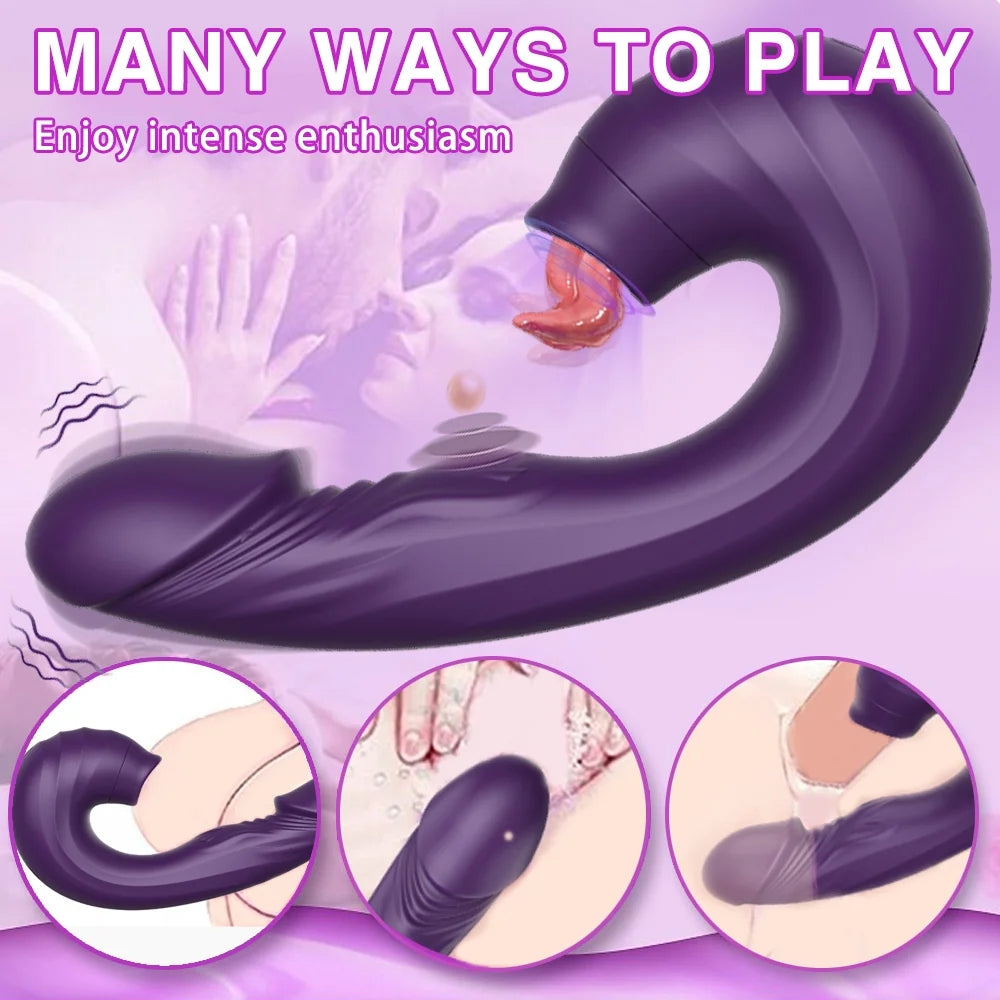 3 In1 Sucking Vibrating Clitoris Stimulator