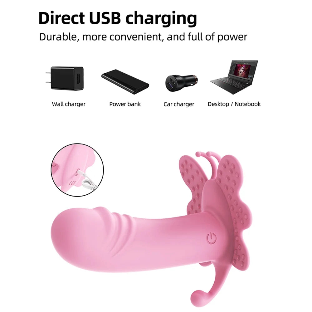 Wireless Remote Control Butterfly Panty Vibrator