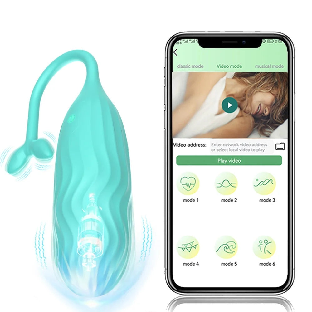 App/wireless Remote Control Egg Vibrator With Teasing Tail