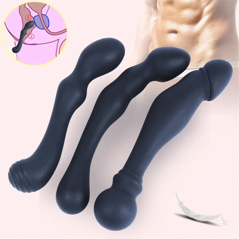 Prostate Massage Stimulation Silicone Anal Plug