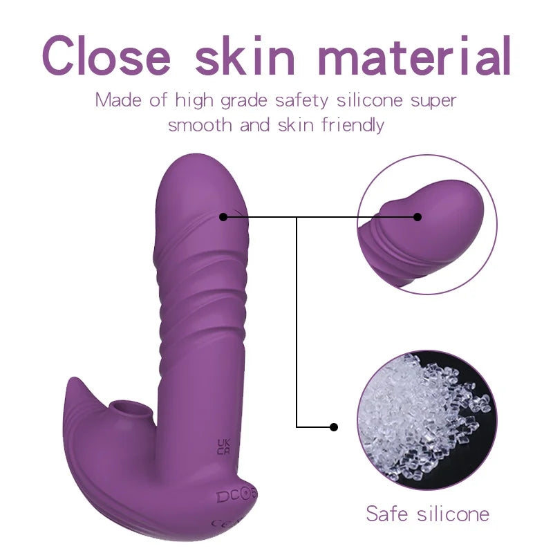 Marilyn 3-in-1 Remote Control Telescopic Dildo Panty Vibrator