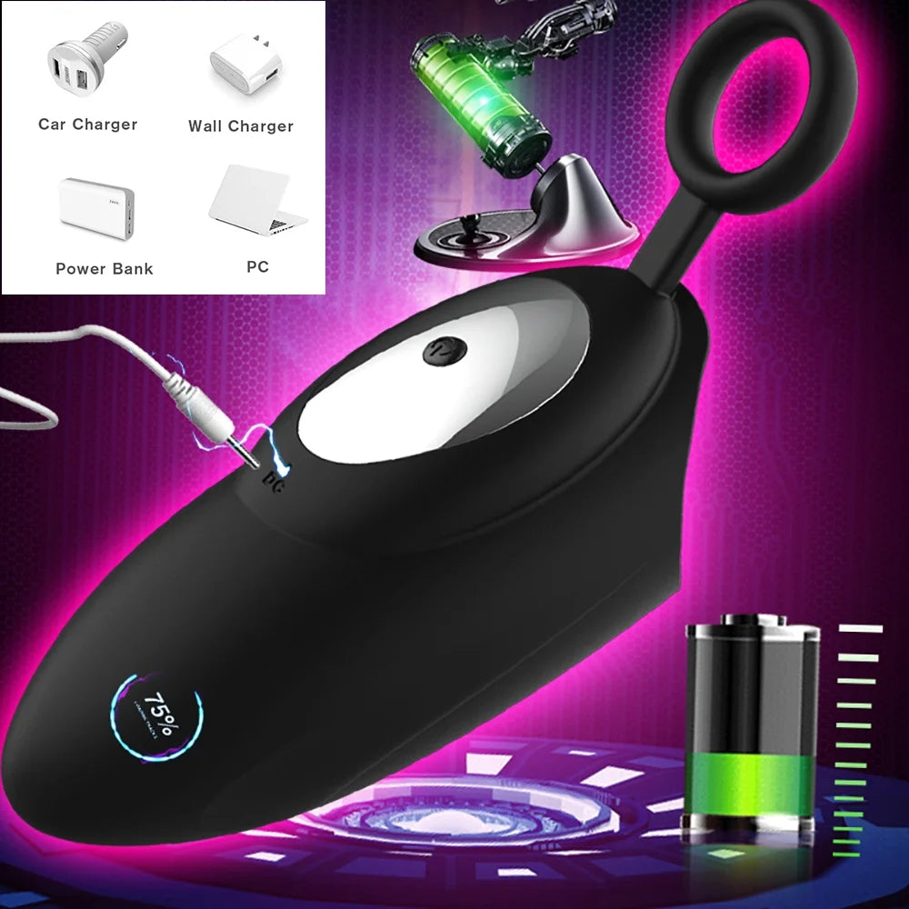 12 Speed Glans Massager Vibrator Delay Trainer Masturbation Cup