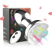 App / Wireless Remote Control Rose Anal Vibrator