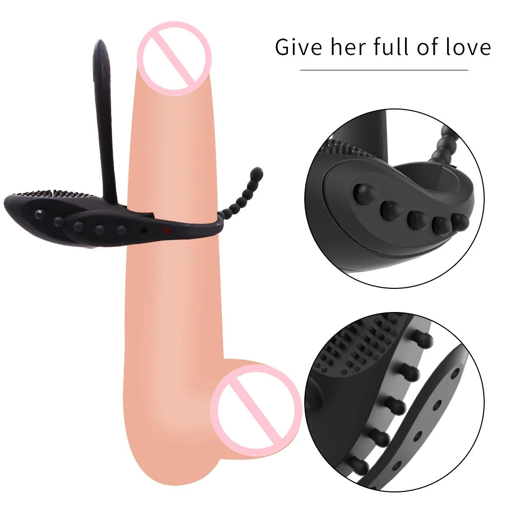 Wireless Remote Male Penis Rings Delay Ejaculation Ring Vibrating Cock Ring