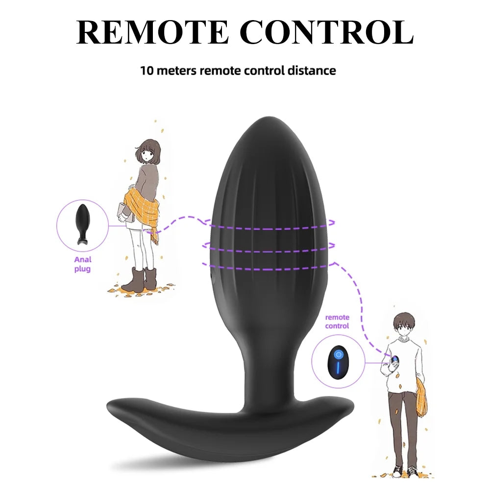 Anal Plug Vibrators Vagina Prostate Massagers Stimulator Adults Masturbators