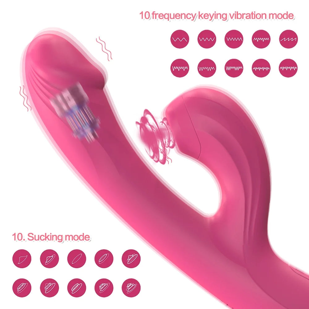 2-in-1 Sucking G-point Vibrator