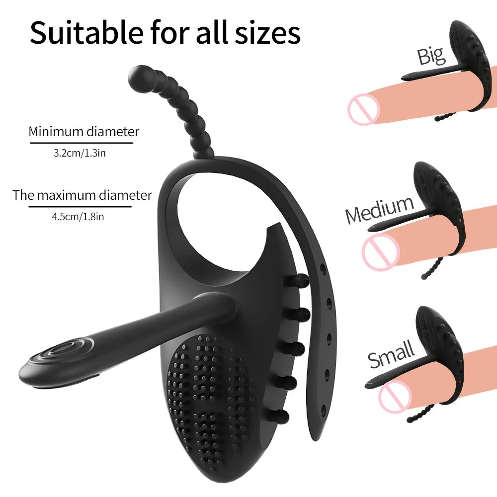 Wireless Remote Male Penis Rings Delay Ejaculation Ring Vibrating Cock Ring