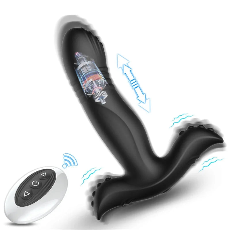 Edward - Wireless Remote Control Telescopic Vibrating Prostate Massager