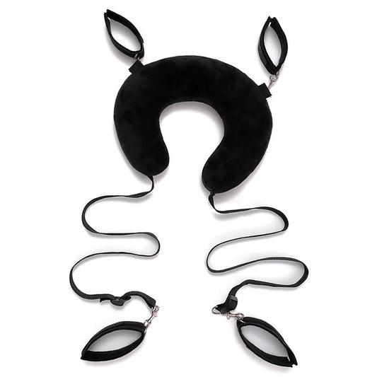 Binding Split Pillow Bondage Set Ankle Cuffs Handcuffs Leg Cuffs