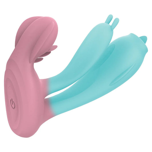 App Remote Control Tongue-licking Invisible G-spot Vibrator & Anal Vibrator $60.99