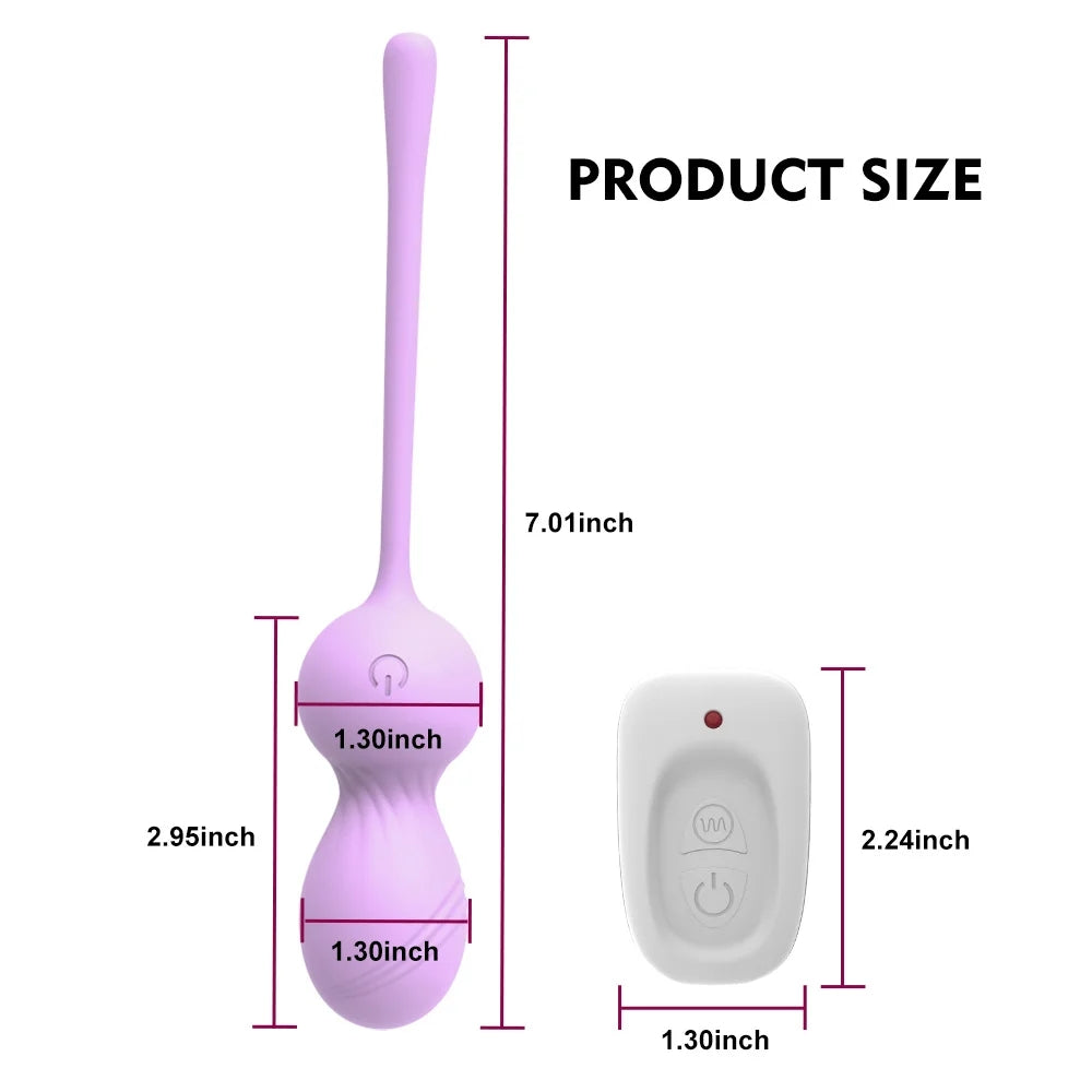 Wireless Remote Control Egg Skipping Female Masturbator