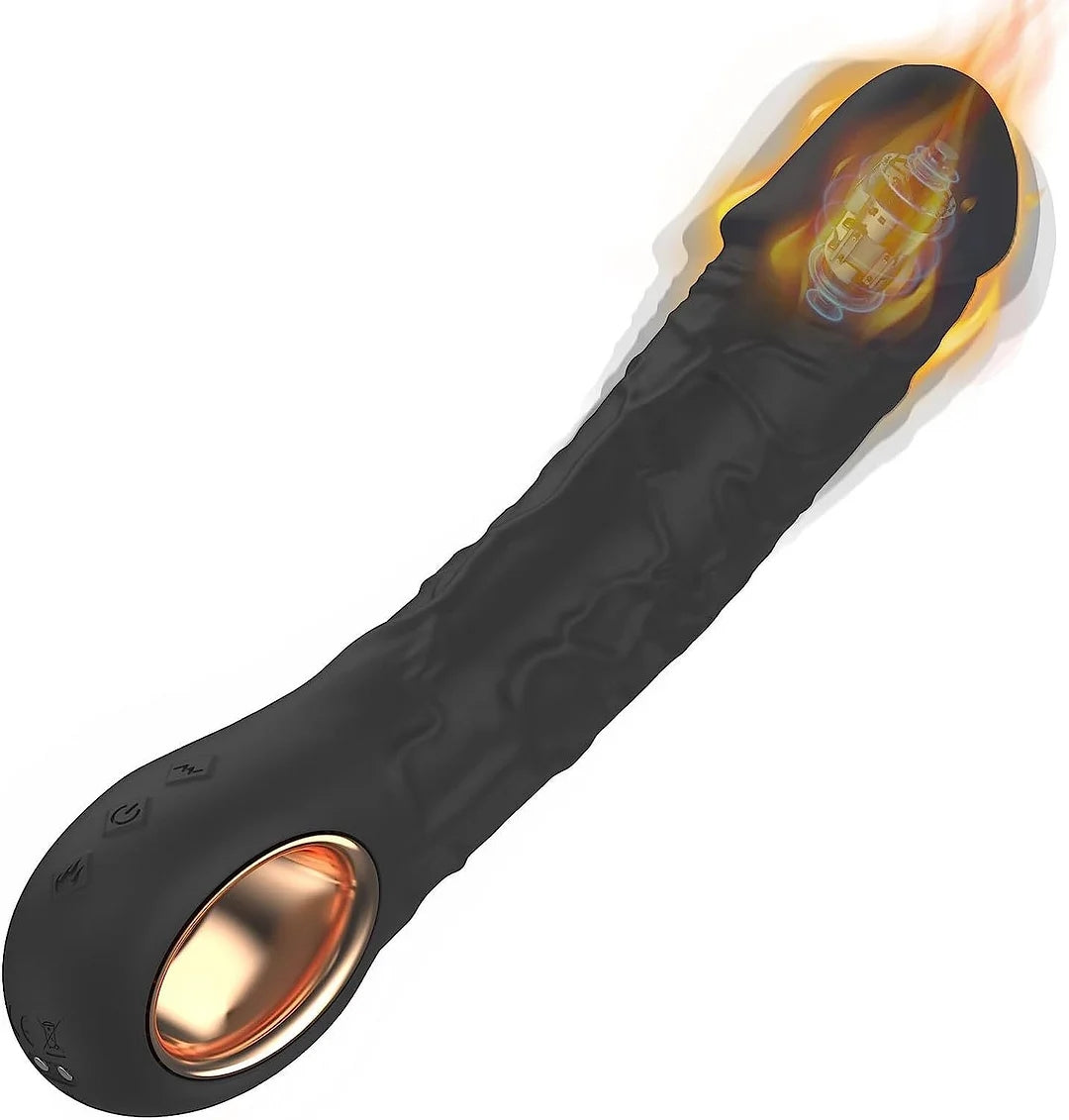 Handheld Heated Vibrating Bendable Dildo