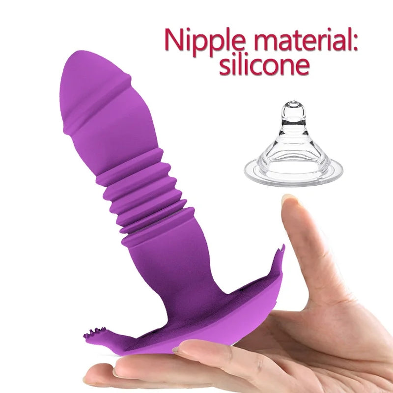 Telescopic G-spot Vibrator With Remote Control Anal Vibrator Prostate Massager