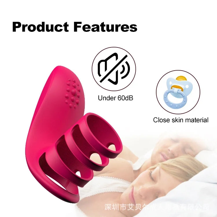 Lock Ring Usb Charging Vibration Wireless Remote Control Vibrating Rod Silicone Penis Ring