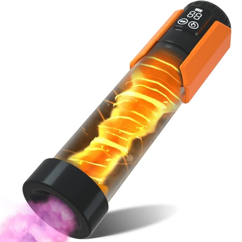 Lcd Display 5 Suction Modes Waterproof Penis Pump