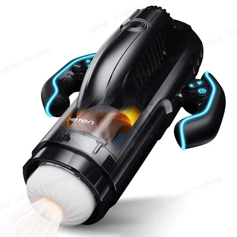 THRUSTING-PRO High Speed Thrusting Male Masturbator Machine Automatic Sucking Heating Vagina Masturbation Sex Toys For Men