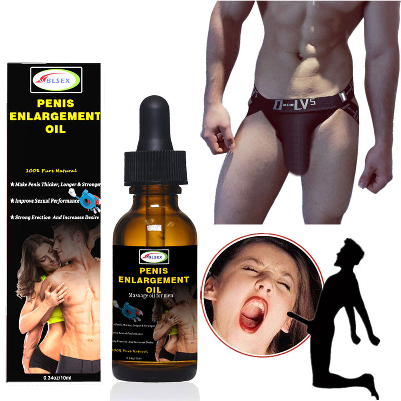 Blsex Penis Enlargement Massager Oil for Men Natural Dick Growth 10ML