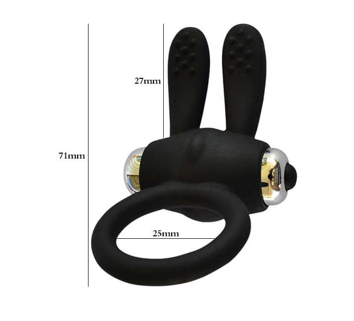 10 Frequency Vibration Rabbit Cock Ring Waterproof Delay Ejaculation C-Ring-ZhenDuo Sex Shop-ZhenDuo Sex Shop