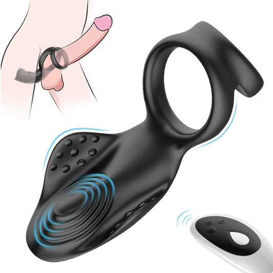 Silicone Vibration Cock Ring Prostate Masturbation Penis Ring