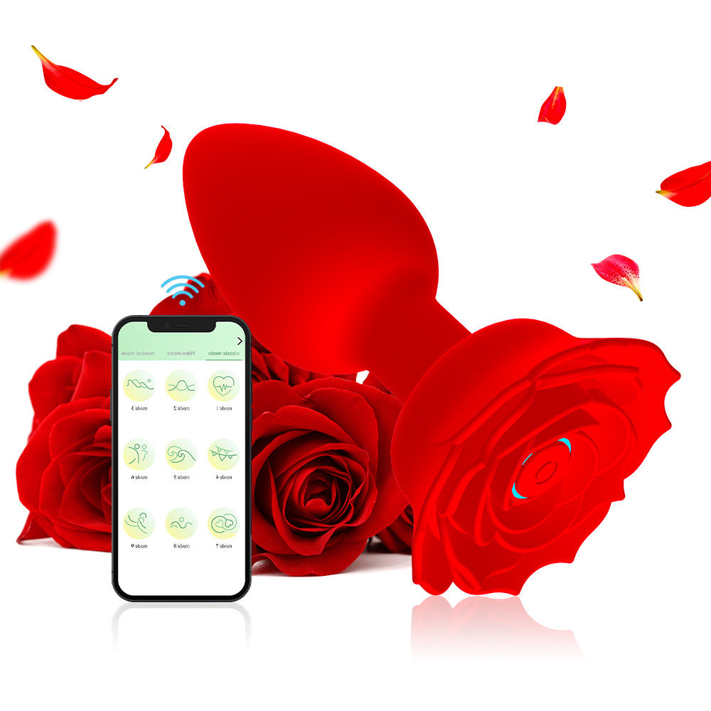 App / Wireless Remote Control Rose Anal Plug