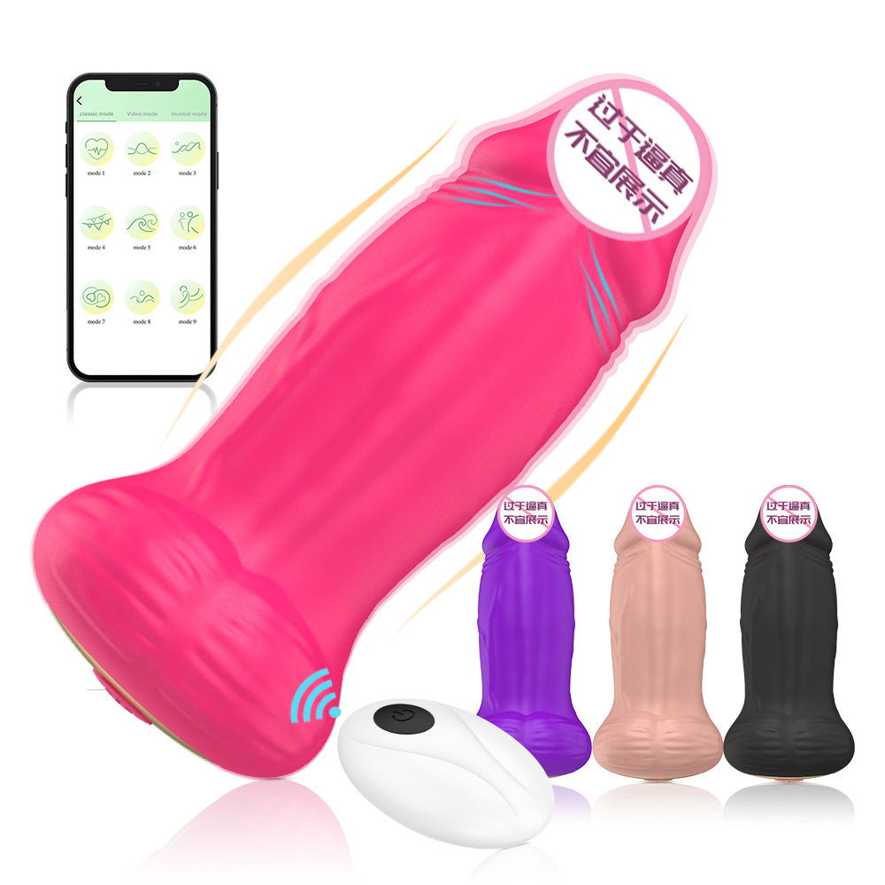 Wireless Remote Control Simulated Vibration Dildo