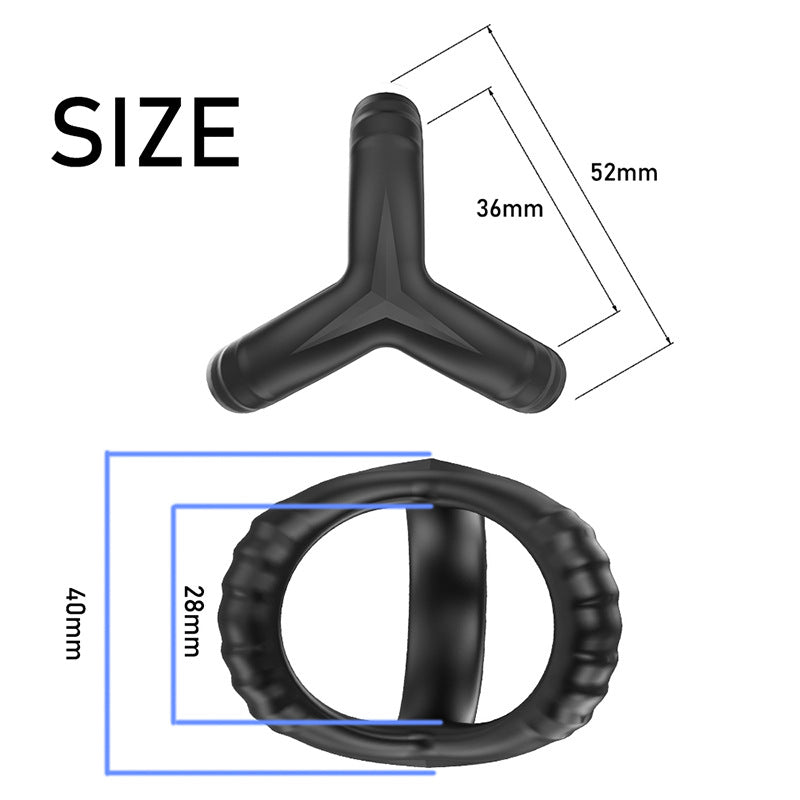 Liquid Silicone Double Lock Ring Penis Ring