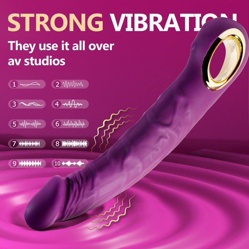 Handheld Heated Vibrating Bendable Dildo