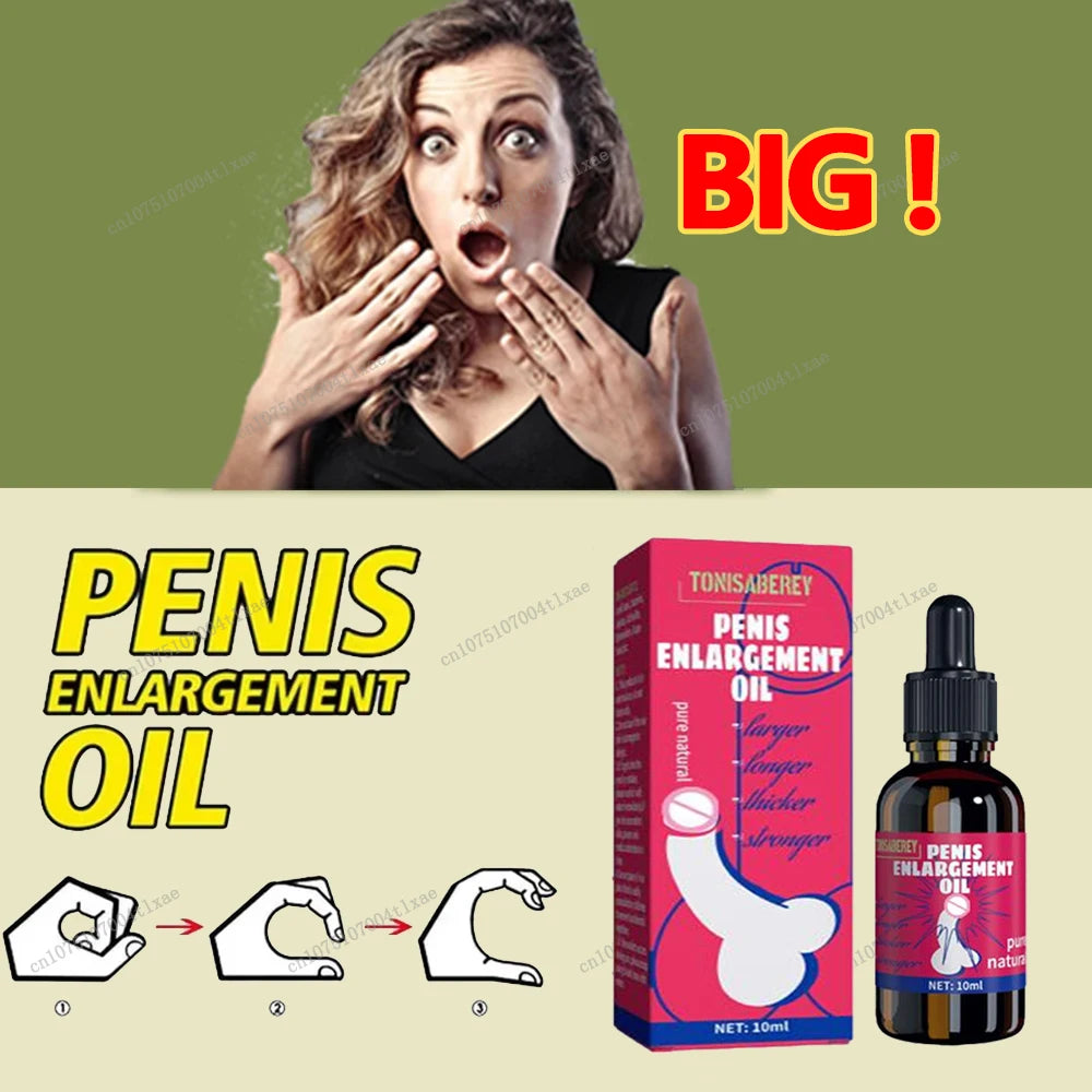 Penies Enlargement Oil Original Permanent Penis Growth Thickening Oil Enlarge For Men Enhance Dick Erection Big Cock Massage Oil