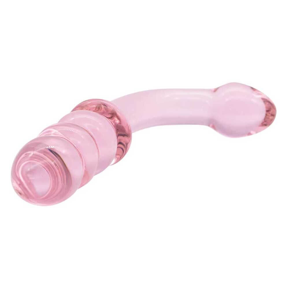 Ribbed G-Spot Glass Dildo 18cm-ZhenDuo Sex Shop-ZhenDuo Sex Shop