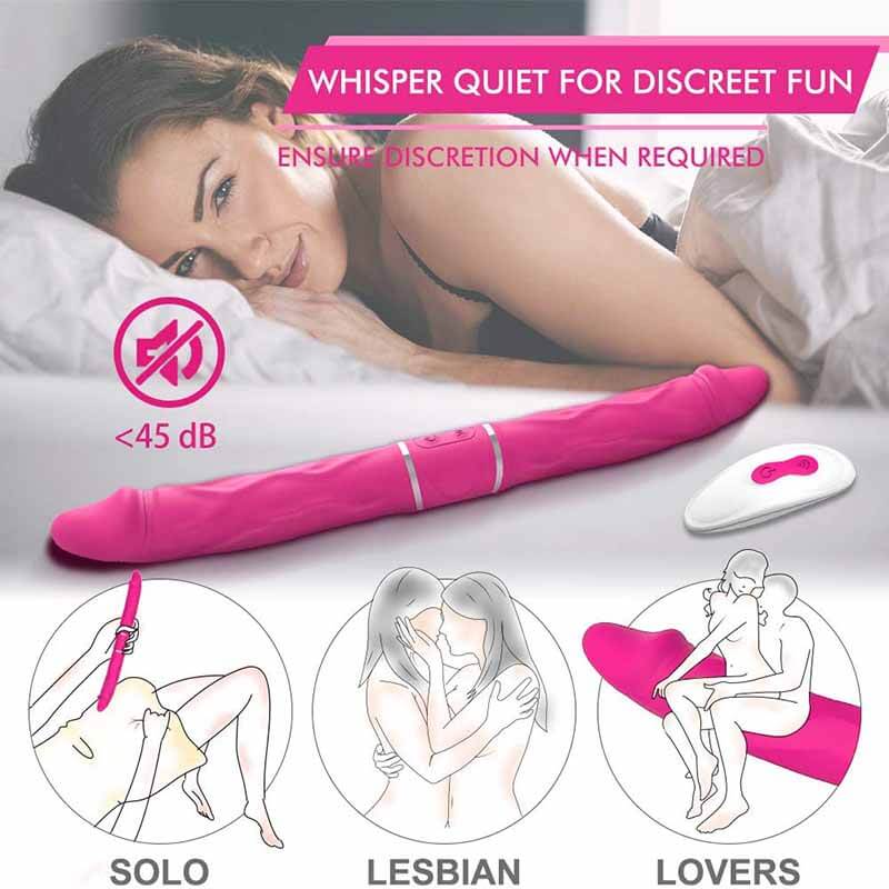 S-Hande S156 Remote Control Double-Ended Dildos w/ 9x9 Vibrations-ZhenDuo Sex Shop-ZhenDuo Sex Shop