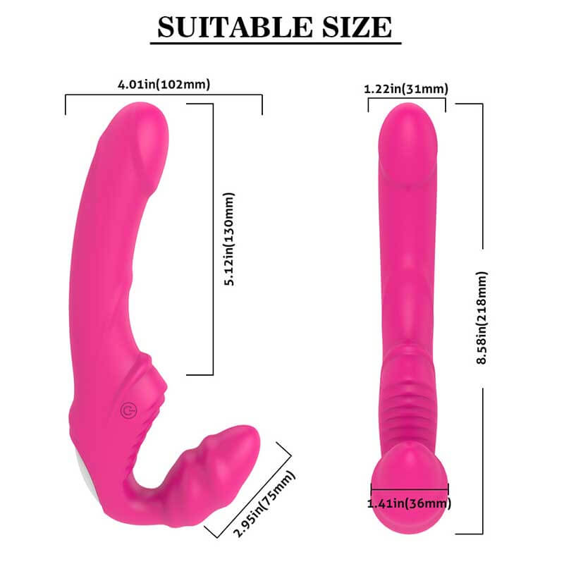 S-Hande NANA Remote Control Vibrating Strapless Strap-On Dildo-ZhenDuo Sex Shop-ZhenDuo Sex Shop