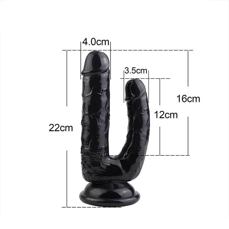 SNAILAGE Double Penetration Suction Cup Dildo-ZhenDuo Sex Shop-ZhenDuo Sex Shop