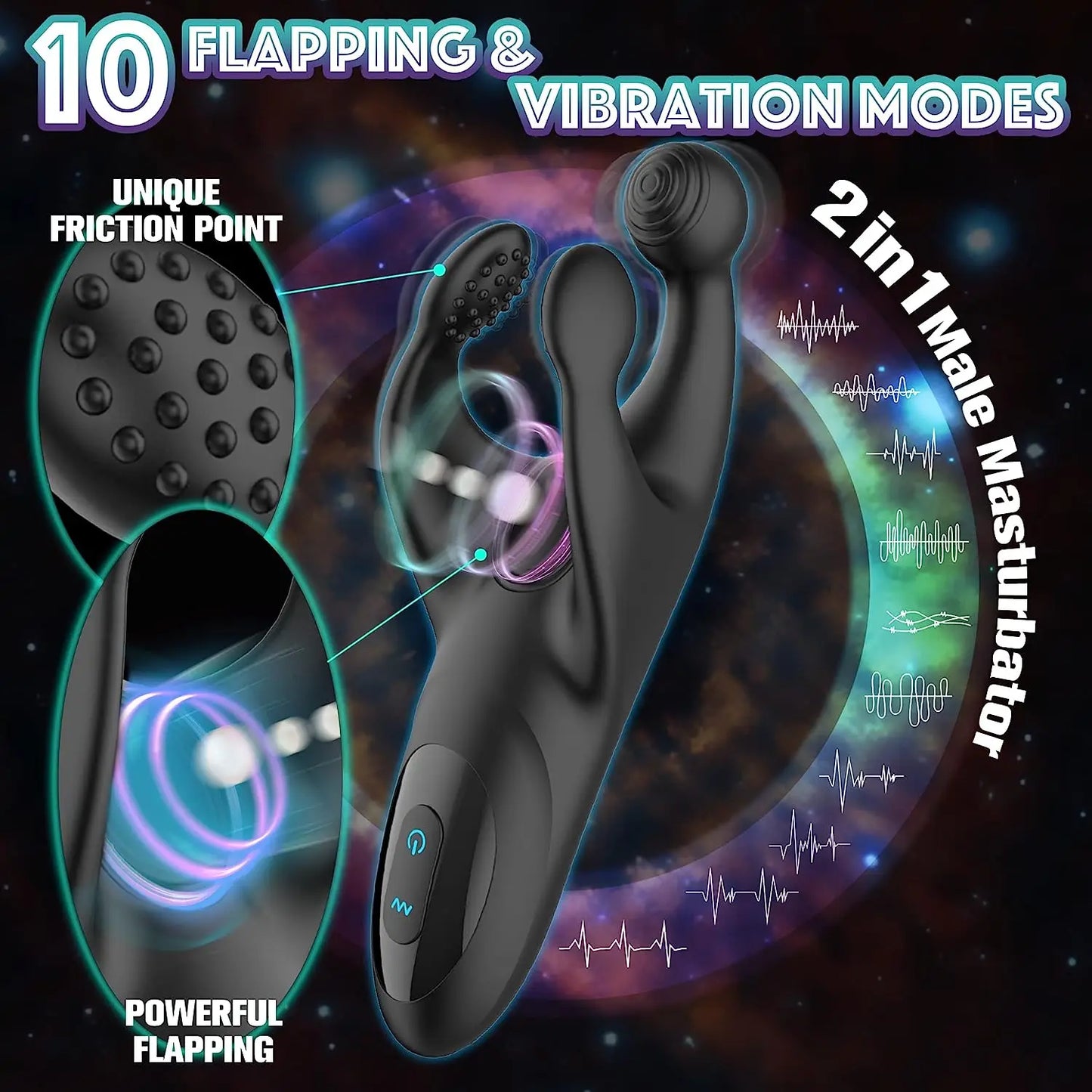 Vibrating Male Masturbators 10 Powerful Flapping Electric Vagina Stimulator Sex Toys Adult Goods for Men Man Masturbators Cup 18