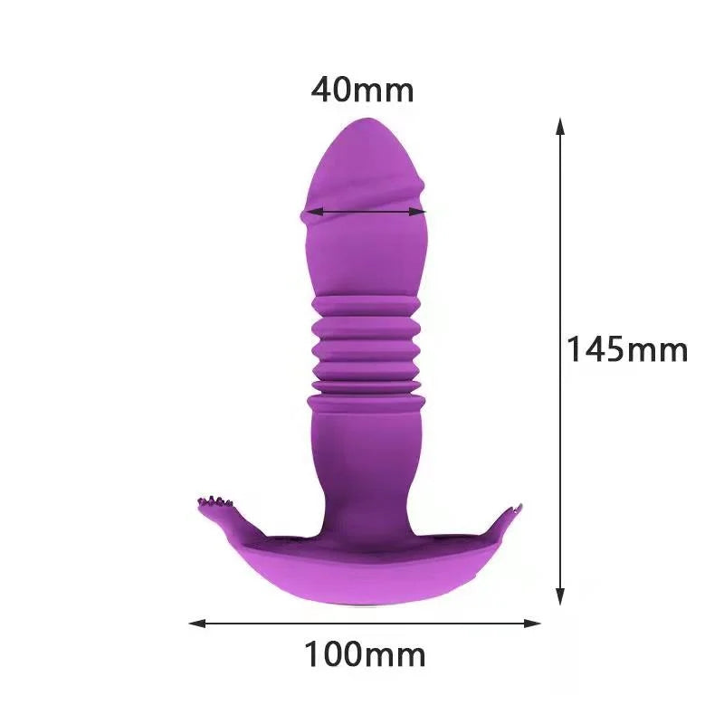 Telescopic G-spot Vibrator With Remote Control Anal Vibrator Prostate Massager