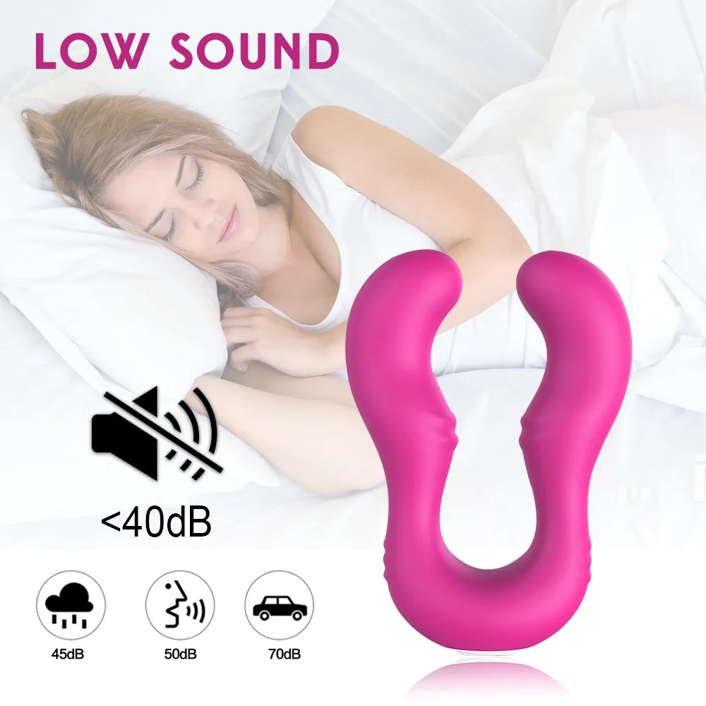 Double Head Vibrator Couple Resonator With Remote Control