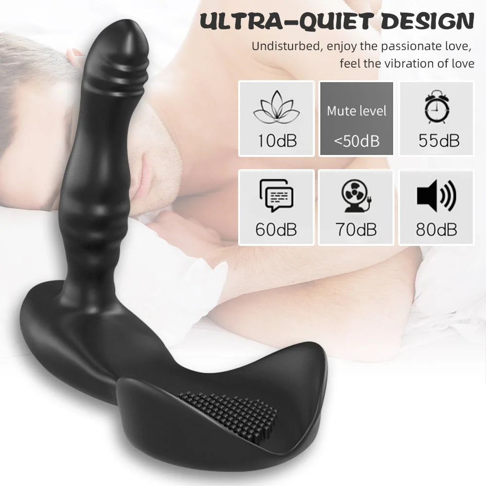 Heating Prostate Massager Anal Dildo Vibrator