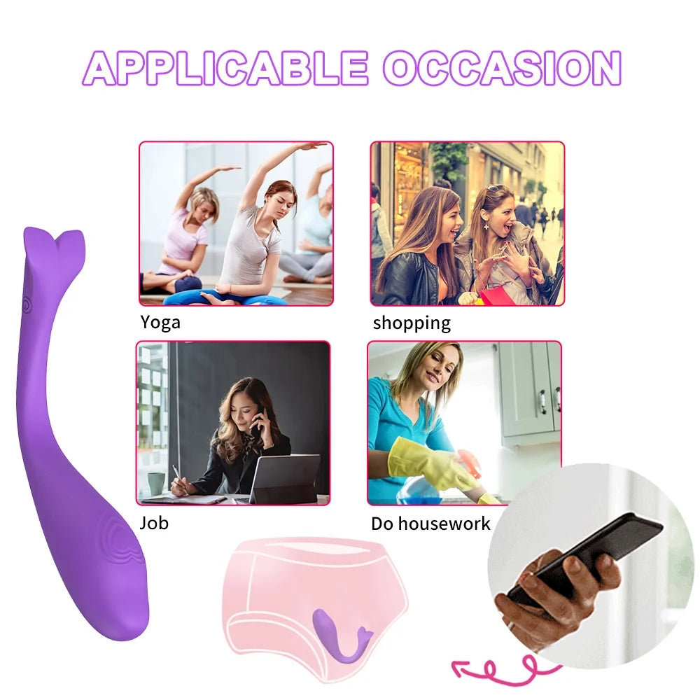 Remote Control App Bluetooth Vibrator For Women G-spot Clitoris Powerful Small Vibrator