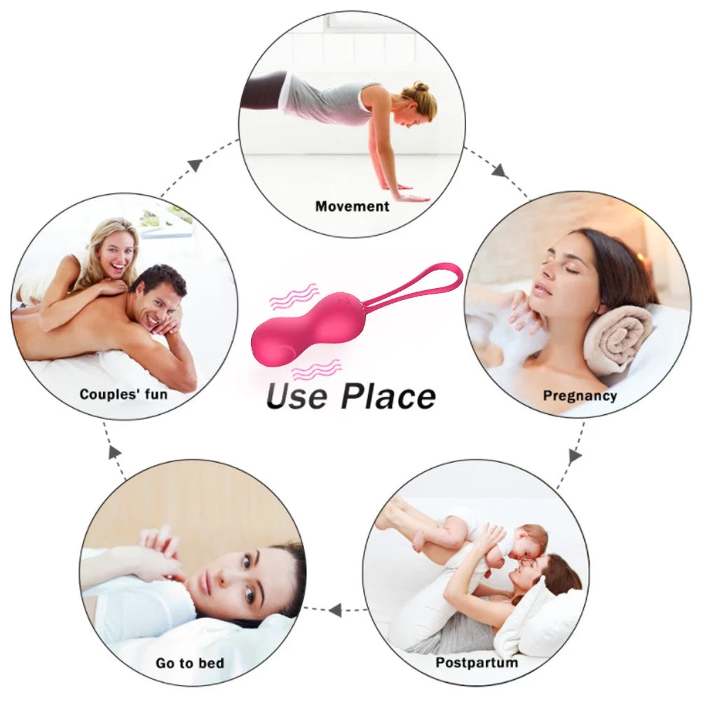 10 Speed Vibrating Egg Exercise Vagina Tighten Kegel Ball Egg Vibrator