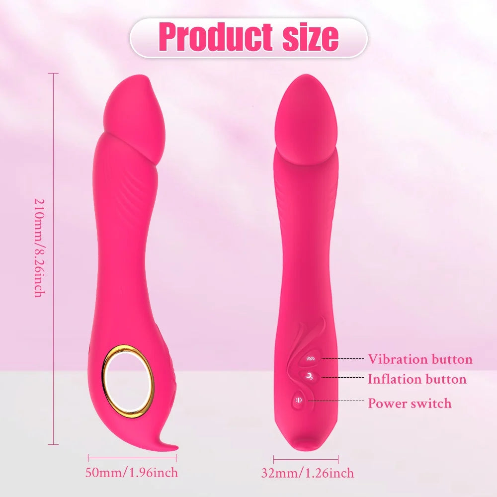 Inflatable Strong Shock Wand Vibrator