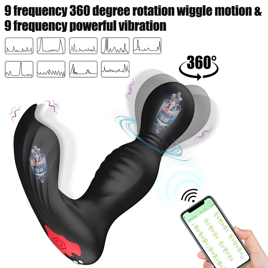 Batman App Remote Control Swinging And Vibrating Prostate Massager