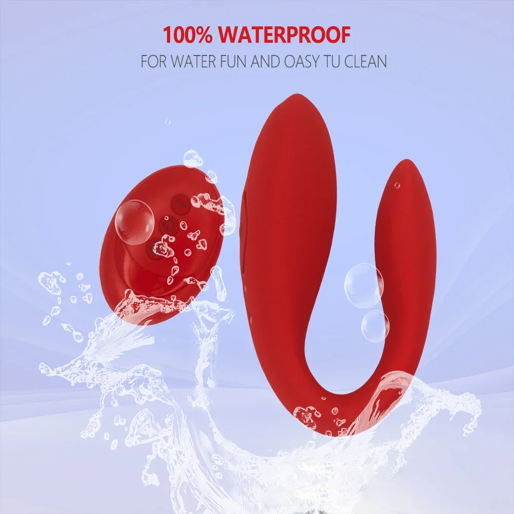 Remote Control Silicone G Spot Vibrator Couple Fun Waterproof Silent Sexual Flirting Toy