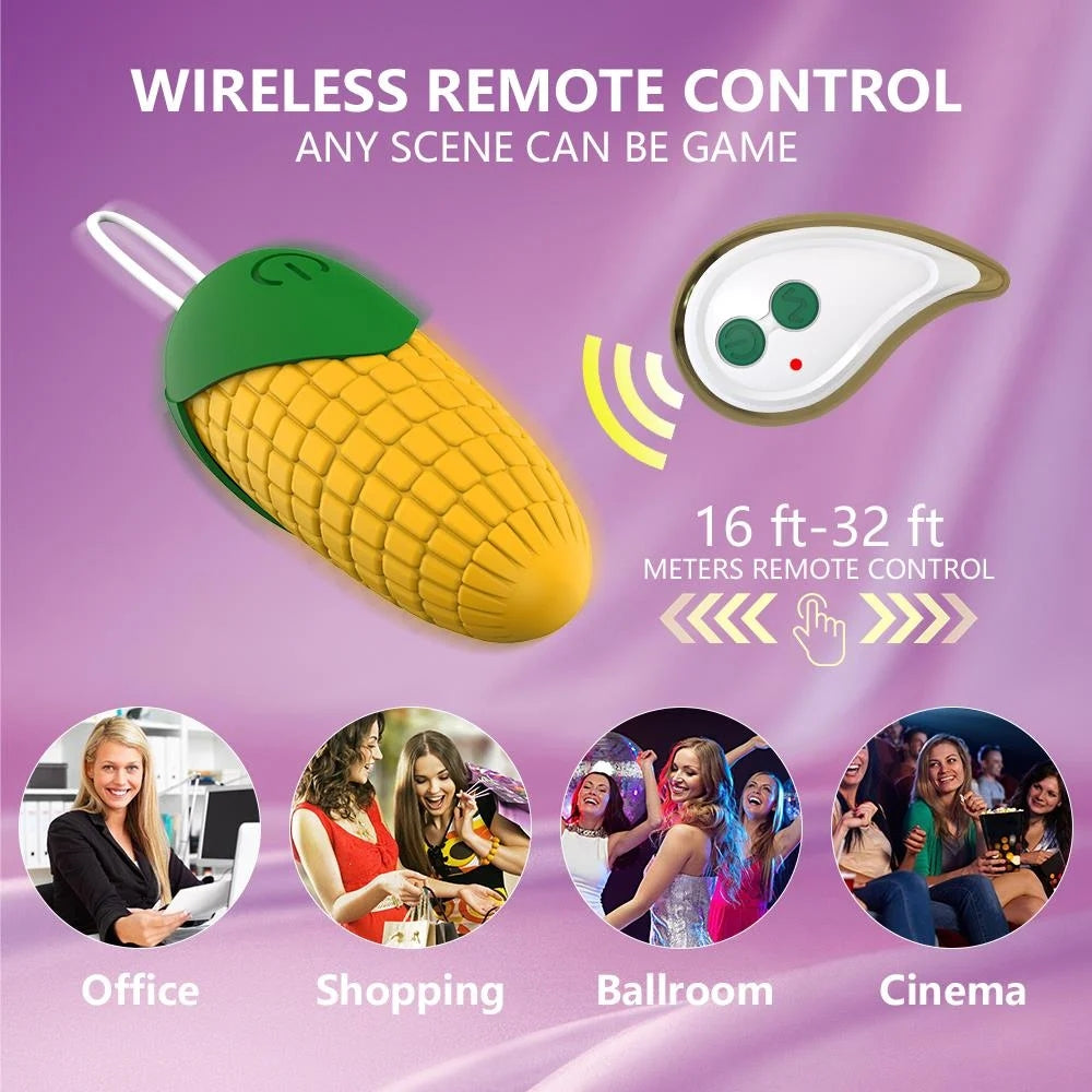 Wireless Remote Control Warming Vibrating Corn