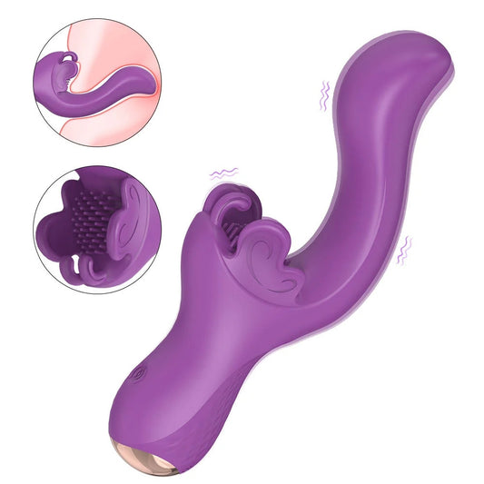 2-in-1 Butterfly Clit Stimulator & G-spot Vibrator