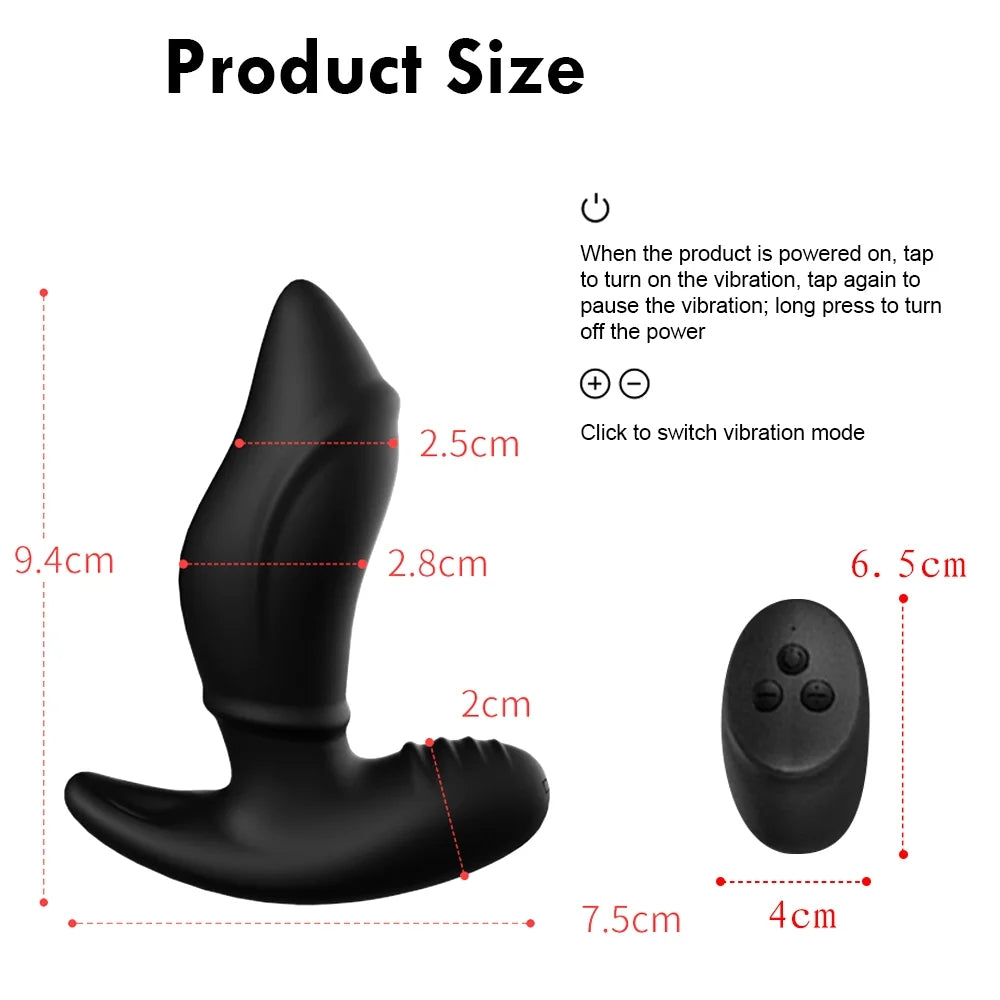 Ball Bearing 10 Mode Vibration Anal Plug Prostate Massager