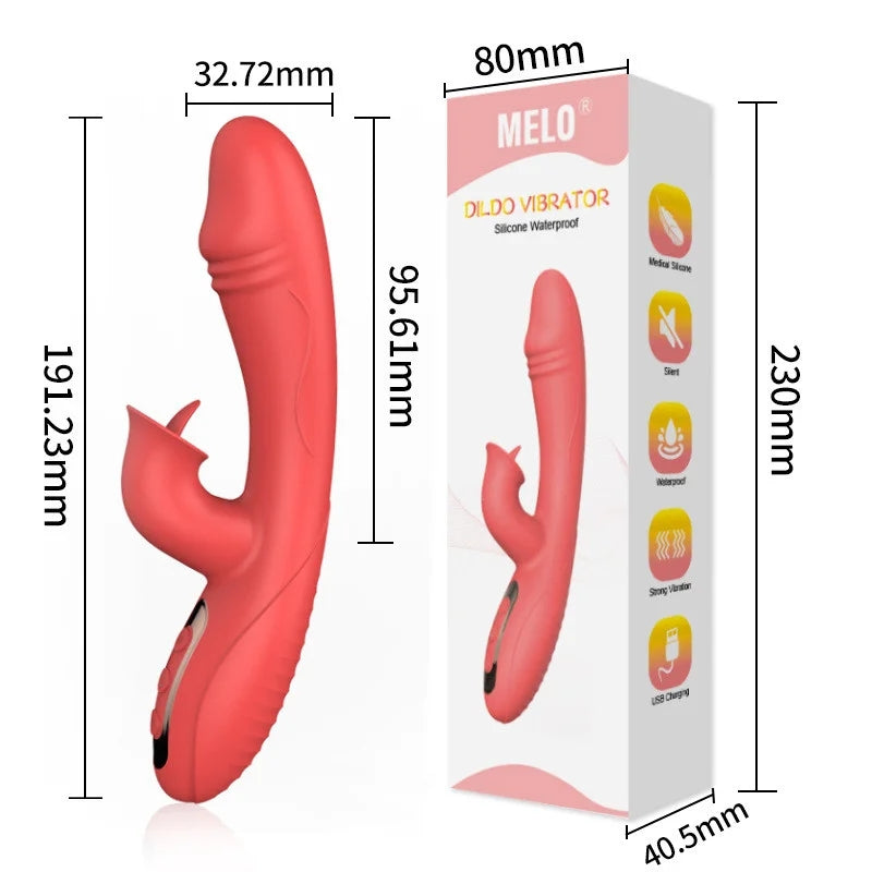 New Tongue Licking Vibrator G-spot 10 Frequency Vibrator