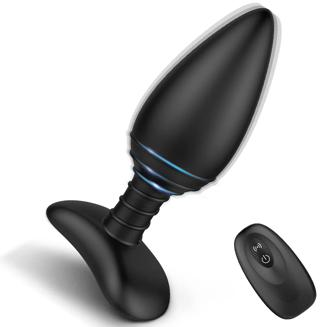 Vibrating Butt Plug, Silicone Rechargeable Anal Vibrator