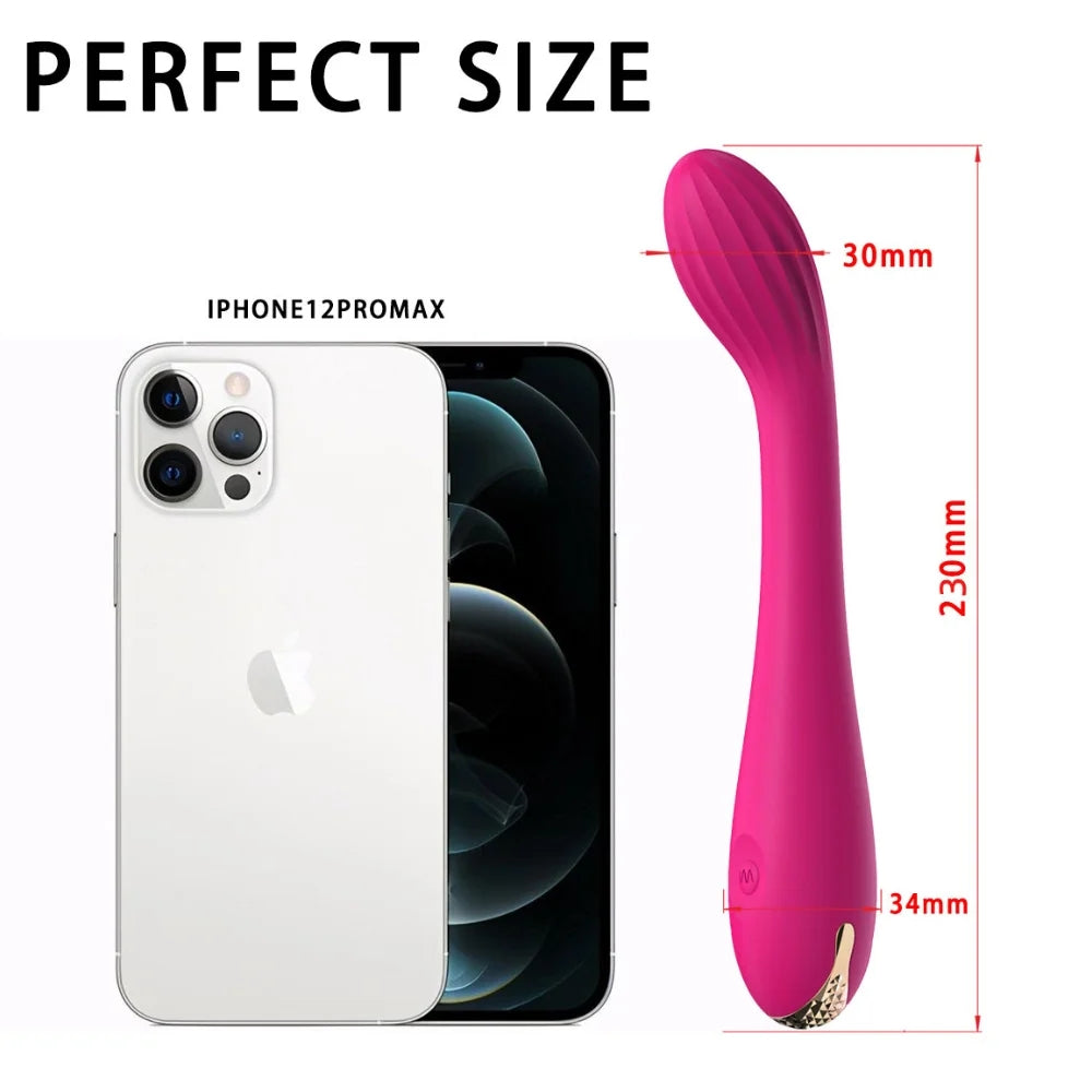 12 Frequency G-spot Masturbation Massage Stick Vibrator